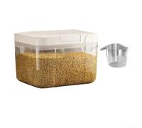 Boîte de rangement hermétique transparente de 5,5 l pour buanderie avec couvercle conçu pour détergents, boosters de parfum et petits accessoires (2,9)
