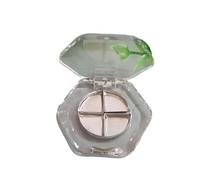 Boîte de rangement hexagonale compacte transparente vide for maquillage des yeux, 100 pièces, palette transparente, fard à paupières, rouge à lèvres, DIY(Color-06)