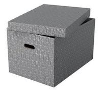 Boîte de rangement Home M, set de 3, gris