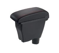 Boîte De Rangement Intérieure Accoudoir Voiture Compatible Avec Pour Benz Pour Smart 453 Pour Fortwo Pour Forfour 2015-2018 Bac de rangement de grande capacité(C red line)