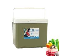 Boîte de rangement isolée | 12 l Boîte de refroidissement de camping avec isolation froide chaude | Boîte de stockage de glace portable pour lait maternel, fruits, boissons, pique-nique, Al A