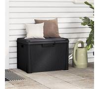 Boîte de rangement jardin coussin de siège anthracite 125 L PP Anthracite G