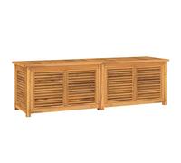 Boîte de rangement jardin et sac 175x50x53 cm bois massif teck