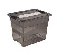 Boîte de rangement jouet avec couvercle 24 litres - Gris