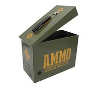 Boite de Rangement Jouets, Boite à Lunch Enfants et Adultes - Accessoires Chambre - Petite Boite de Rangement et Boite à Repas Militaire, Coffre Trésor - Idéal Rangement Petits Objets et Balles Nerf