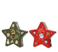 Boîte de Rangement Kaemingk train étoile impression uv motif embosse 2 assortiments