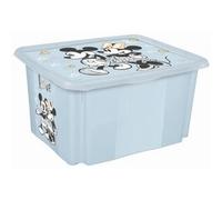 keeeper Minnie Maus Boîte de Rangement avec Couvercle, Pivotante et Empilable, Pour Enfants, 24 L, Karolina, Nordic Pink