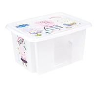 Boîte de Rangement - KEEEPER - Peppa Pig - 15 L - Empilable - Transparent Naturel