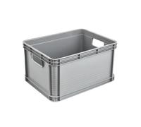 Boîte de rangement - KEEEPER - Robert - 40x30x22cm - 20L - Gris
