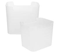 Boîte de Rangement Latérale Pp Transparent, 2 Pièces pour Réfrigérateur | Organisation Compacte, Stockage Classé des Fruits et Aliments, Format Mini, Gain D’espace pour Porte