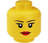 Boîte de rangement - LEGO - 40321725 - Tête empilable - Jaune - Grand modèle - D24 x H27,1 cm