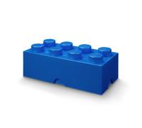Boîte de Rangement LEGO Brique 8 Plots bleu - Boîte Empilable avec Couvercle, 12,1 l - Produit LEGO, Rangement Bureau, Chambre, Boîte à Jouets