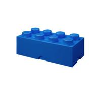Boîte de Rangement LEGO Brique 8 Plots bleu - Boîte Empilable avec Couvercle, 12,1 l - Produit LEGO, Rangement Bureau, Chambre, Boîte à Jouets