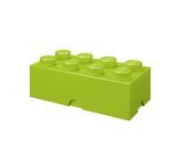 Boîte de Rangement LEGO Brique 8 Plots vert jaunâtre - Boîte Empilable avec Couvercle, 12,1 l - Produit LEGO, Rangement Bureau, Chambre, Boîte à Jouets