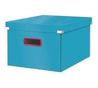 Boîte de Rangement LEITZ Click & Store - Format A4 - Carton Solide - Gamme Cosy - Bleu