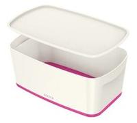 Leitz Boîte de rangement Mybox avec couvercle Small Blanc et Rose
