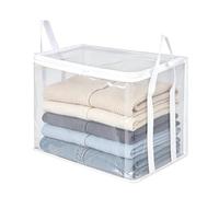 Boîte De Rangement Livres - Transparent Empilable Poignées Couvercles,Boîte de Rangement à Livres et Sacs de déménagement étudiants,pour Vêtements, Maison, Placard, École, Bureau, Voyage, Dort