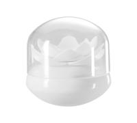Boîte de Rangement Lotus pour Cotons-tiges et Cure-dents avec Couvercle | Blanc, Usage pour Coiffeuse ou Plan Vasque, Style Créatif Décoratif, Organisateur Pratique
