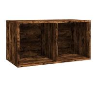 Boîte De Rangement LP Kouřový Dub 71x34x36 Cm Bois D'Ingénierie | Dos robuste, surface lisse, résistance à l'humidité, usage vertical, classeur bureau, table de chevet, organisation disques