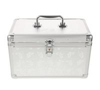 Boîte de Rangement Magicien en Aluminium, Portable, Verrouillable | Organisation Interne Renforcée, Coins Consolidés, Poignée Ergonomique, Extérieur Résistant aux Rayures, Voyage