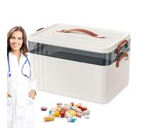 Boîte de rangement médicale, boîte de rangement médicale | Outils de rangement multi de capacité multi transparents multiniveaux multiples d'accessoires