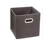 Panier tissu 31x31cm ""Mix N' Modul"" gris foncé chiné - 5 five simply smart