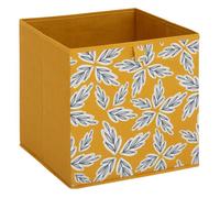 Boîte de rangement ""Mix 'n' Modul"" motif folia jaune 31x31cm - 5 five simply smart