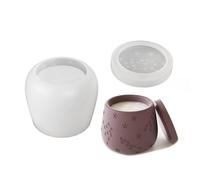 Boîte de rangement, moules de pot avec couvercle, conteneur de bijoux, moule en Silicone, moule époxy pour porte-stylo et récipient de tasse de bougie en Silicone