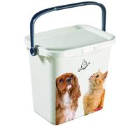 Curver - Boîte carrée à couvercle Multiboxx - 6 L - Pour chien - Blanc