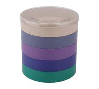 Boîte de rangement multicouche pour pièces de montre - Organiseur cylindrique pour outils de réparation de montres - Grand plateau d'accessoires de montre avec compartiments - Oui