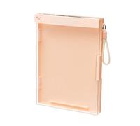 Boîte de rangement multifonction avec porte-bloc double couche en ABS pour fournitures scolaires et de bureau