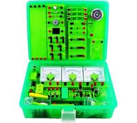 Boîte de rangement multifonction for circuits électromagnétiques de 110 pièces | Ampèremètre Voltmètre Friction statique Solaire Saumure de fruits Batterie Ampère Force Loi de Joule