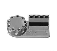 Boîte de rangement multifonction rotative à 360° pour tournevis et pince à épiler, pour voitures télécommandées, avec compartiments catégorisés, options gris/or/bleu (gris)