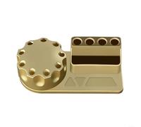 Boîte de rangement multifonction rotative à 360° pour tournevis et pince à épiler, pour voitures télécommandées, organiseur d'outils en plastique, avec compartiments catégorisés, options gris/or/bleu