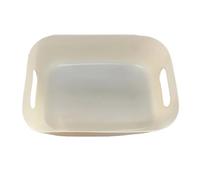 Boîte de rangement multifonctionnelle en plastique blanc avec poignée - Idéal pour, 1 pièce., Taglia Unica