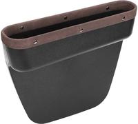 Boîte de rangement multifonctionnelle pour siège de voiture Sac de rangement à fente pour siège de voiture, Style : Covoiturage (Marron)