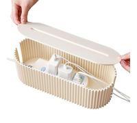 Boîte De Rangement Multiprise, Boite Cache Cable Multiprise, Boîte Gestion des Câbles, avec Couvercle Amovible, pour Cacher L'adaptateur De Chargeur