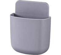 Boîte de rangement murale autocollante pour téléphone et télécommande, organiseur mural peu encombrant pour petits objets (gris)