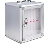 Boîte de rangement murale avec 12 compartiments, casier verrouillable transparent pour salle de classe, bureau, examen, bureau pour un accès facile et une sécurité
