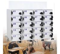 Boîte de rangement murale en acrylique pour téléphone avec serrure à clé - Sécurisée pour les bureaux, les écoles, les gymnases et les piscines - Solution peu encombrante pour un accès et un rangement