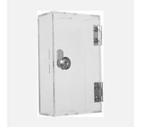 Boîte de rangement murale en acrylique transparent pour téléphone et armoire à clés - Coffre-fort sécurisé pour téléphone portable pour bureau, école, salle de classe, usine (46 x 55 cm) - et élégante