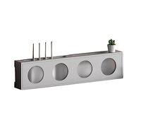 Boîte de rangement murale en bois pour routeur WiFi avec porte en acrylique givré gris pour console multimédia, meuble TV et télécommande (taille : B-45,3 x 10 x 20 cm)