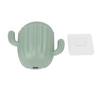 Boîte De Rangement Murale en Forme De, Porte - Brosse À Dents Adhésif sans Perçage, Organisateur De Salle De Bain en ABS pour Brosse À Dent Et Peigne, Gain De Place (Vert Avocat)