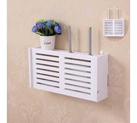Boîte de rangement murale pour câble de routeur, sans perçage, pour décodeur, modem, console de jeu, construction en mousse PVC (1#)