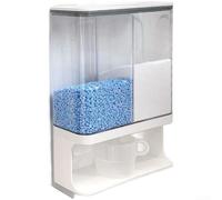 Boîte de rangement murale pour détergent avec compartiments en grille et couvercle hermétique pour lessive pour dosettes et fournitures de nettoyage (petite commande)