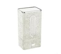 Boîte de rangement murale pour gants de toilette et salle de bain avec texture ondulée d'eau et couvercle anti-poussière en matériau ABS PET (tiroir amélioré)