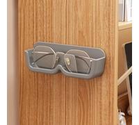 Boîte de rangement murale pour lunettes de soleil et lunettes de lecture à différents endroits (gris)