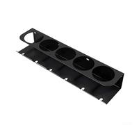 Boîte de rangement murale pour outils en acier au carbone avec cinq emplacements pour bombes aérosol et zones de maintien des outils auxiliaires