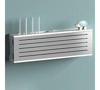 Boîte de rangement murale pour routeur WiFi, couvercle de prise en bois, étagère supérieure sans trou pour routeur sans fil, routeur nizer, décoration d'intérieur moderne - Type D