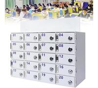 Boîte de rangement murale pour téléphone portable en acrylique avec 30 emplacements pour bureau, salle de classe et personnel, idéal pour un accès facile et une nization